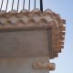Detalle teja romana en rehabilitación de tejado en la Yeguada la Peña de Bejar